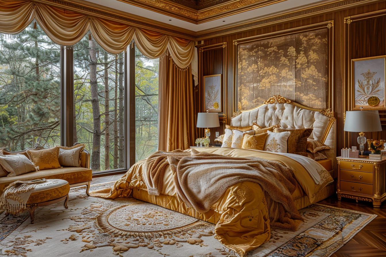 Le confort luxueux des chambres golden forest